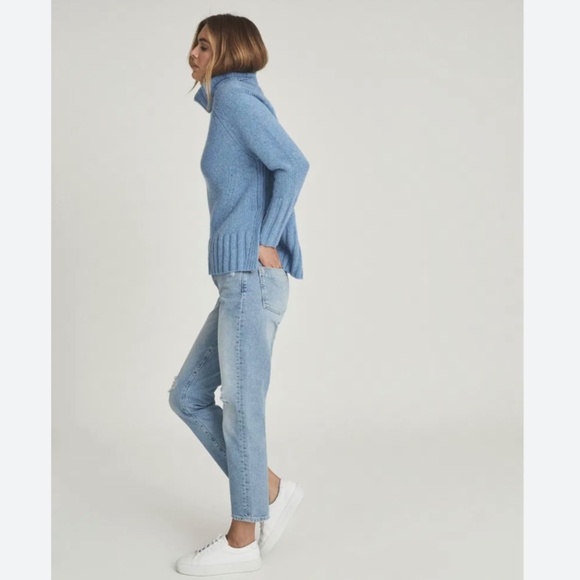 REISS Eve Wool Cashmere Blend Turtleneck Sweater - Picture 3 of 14